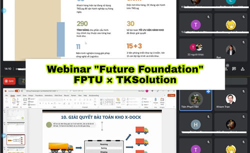 TKSolution đồng hành cùng Đại học FPT trong chuỗi webinar “Future Foundation” – chuyên đề 3 “Lý thuyết đồ thị ứng dụng trong sản phẩm logistics”